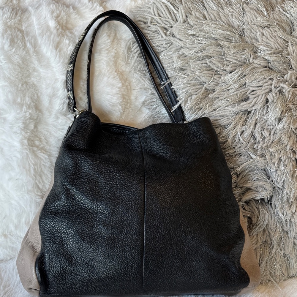 Coach Phoebe pebble two tone shoulder bag